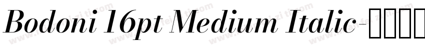 Bodoni 16pt Medium Italic字体转换